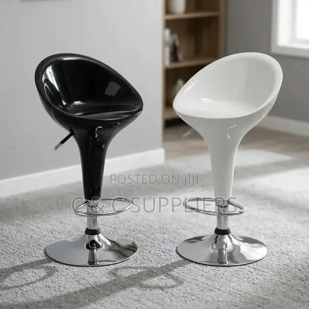 Adjustable Plastic Counter Stool - 1