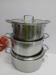 6 Pcs Premium Stainless Steel Cookware Set - 1
