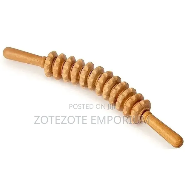 Curved Wooden Therapy Massage Roller - 1