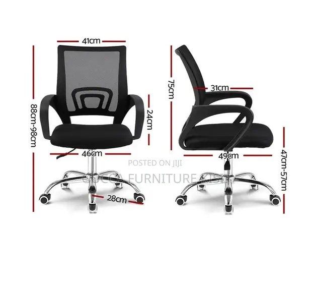 Office Chair with Low Mesh Back - 1