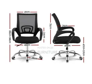 Office Chair with Low Mesh Back