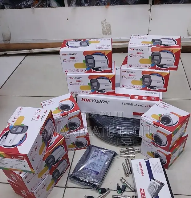 Hikvision 16 Channel ColorVu CCTV Kit with DVR & 16 Cameras - 1