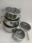 Premium Triply Stainless Steel Cookware Set (10pcs) - 1