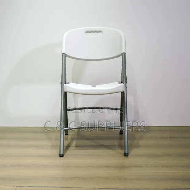 White Folding Workstation Chair - 1