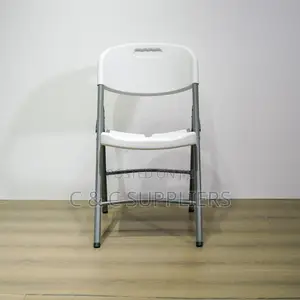 White Folding Workstation Chair