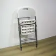 White Folding Workstation Chair - 4