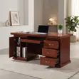Mahogany Polished 1400MM Executive Desk - 2