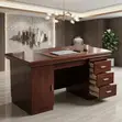 Mahogany Polished 1400MM Executive Desk - 3