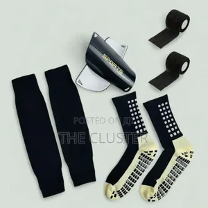5pcs Anti-Slip Football Sock Guards Kit