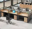 6 Seater Rectangular Office Collaborative Station - 1