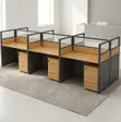 6 Seater Rectangular Office Collaborative Station - 3