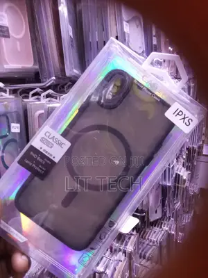 MagSafe iPhone XS Translucent Case with Lens Protector - Black