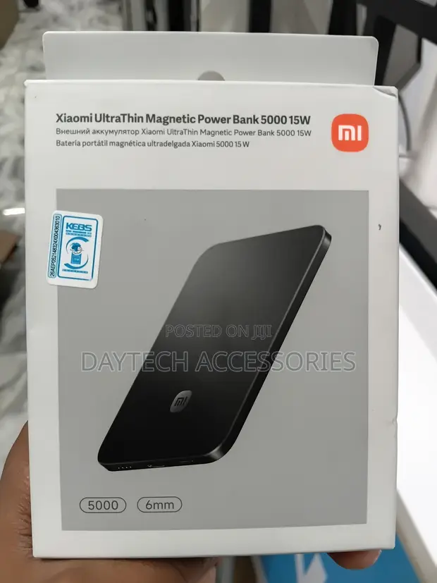 Xiaomi UltraThin Magnetic Wireless Power Bank 5000mAh 15W Gray - 1