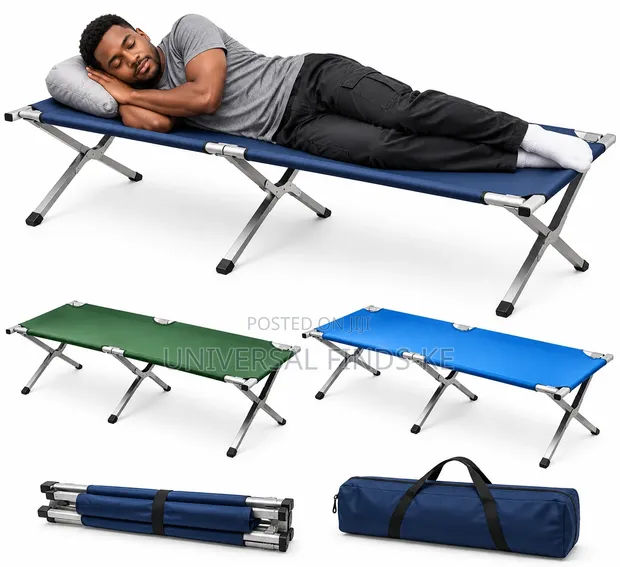 Portable Folding Camping Bed Outdoor Sleeping Cot - 1