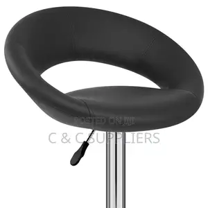 Modern Round Leather Kitchen Stool