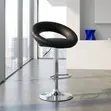 Modern Round Leather Kitchen Stool - 5