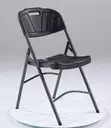 Modern Foldable Plastic Dining Chair - 4
