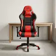 Red Leather Modern Gaming Seat - 4