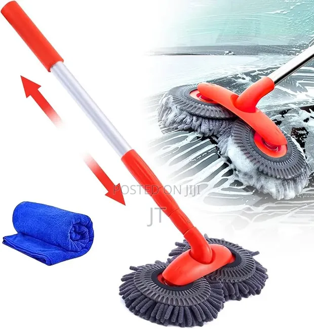 Twin Mop ya Kuosha Magari Urefu wa 115cm - 1