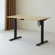 Adjustable Brown Top Electric Desk - 140cm - 2