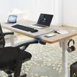 Adjustable Brown Top Electric Desk - 140cm - 3