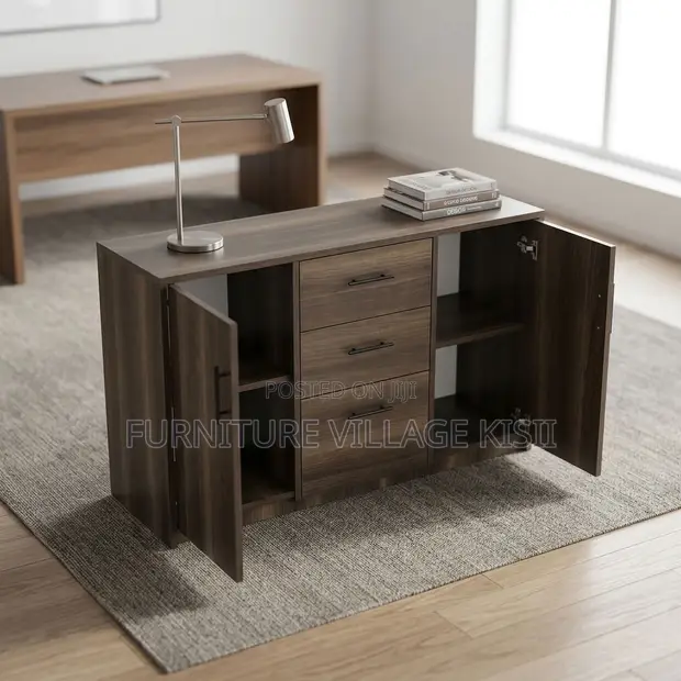 3-Door Wooden Cabinet - 1
