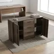 3-Door Wooden Cabinet - 1