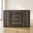 3-Door Wooden Cabinet - 4