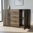 3-Door Wooden Cabinet - 5