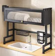 85cm Single Layer Over-the-Sink Kitchen Rack - 1