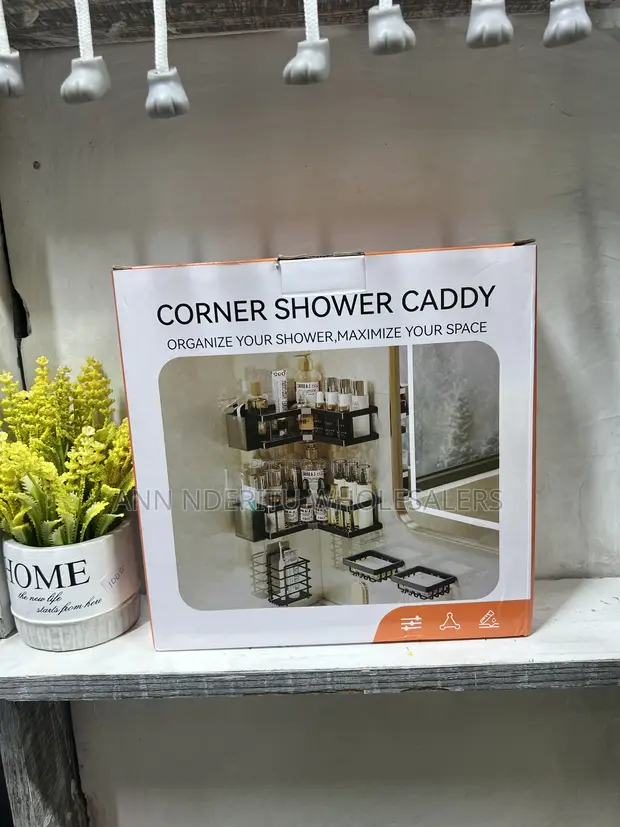 5-Piece Corner Shower/Bathroom Rack Organizer Set - 1