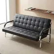 5-Seater Leather Office Sofa - 2