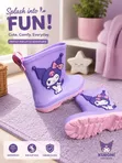 Kids Purple Gumboots - Size 30 - 1