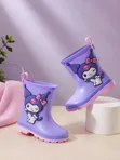 Kids Purple Gumboots - Size 30 - 2