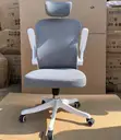White Ergonomic Office Chair - Modern Comfortable Desk Seat - 3