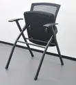 Foldable Office Training Chair - Black - 4