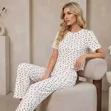 Pure Cotton Two-Piece Pajama Set (M-2XL) - 3
