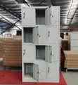12-Locker Storage Unit - Secure Metal Office Staff Cabinet - 2