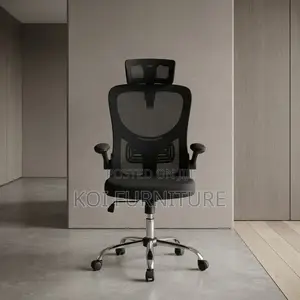 Ergonomic Executive Office Chair - Black Fabric