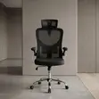 Ergonomic Executive Office Chair - Black Fabric - 1