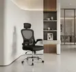 Ergonomic Executive Office Chair - Black Fabric - 3