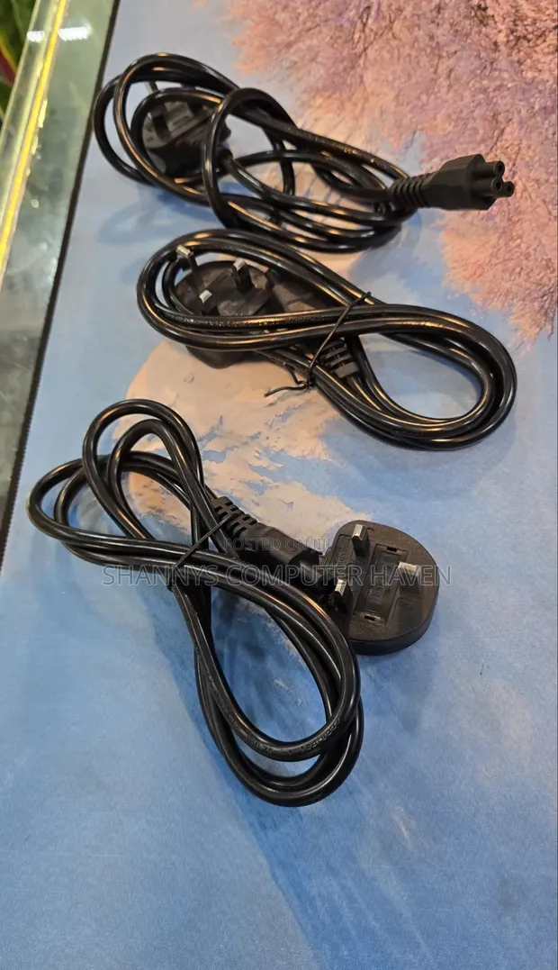 Original 3-Pin UK Laptop Power Cable - 1