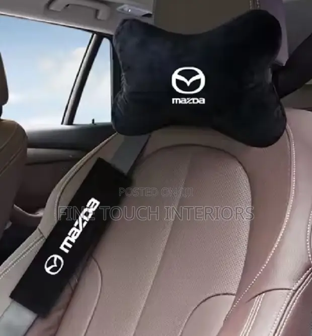 Kifaa cha Kusaidia Kichwa cha Mazda - Pillow ya Safari Nyeusi - 1
