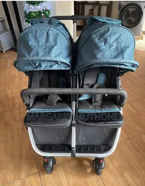 Twin Baby Stroller - Used (Green & Black)
