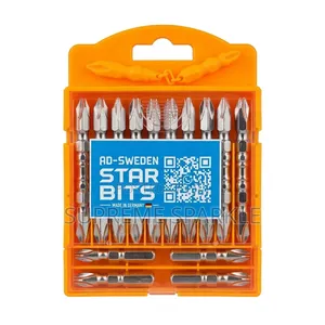 10pc AD-SWEDEN Double Ended Screwdriver Bit Set