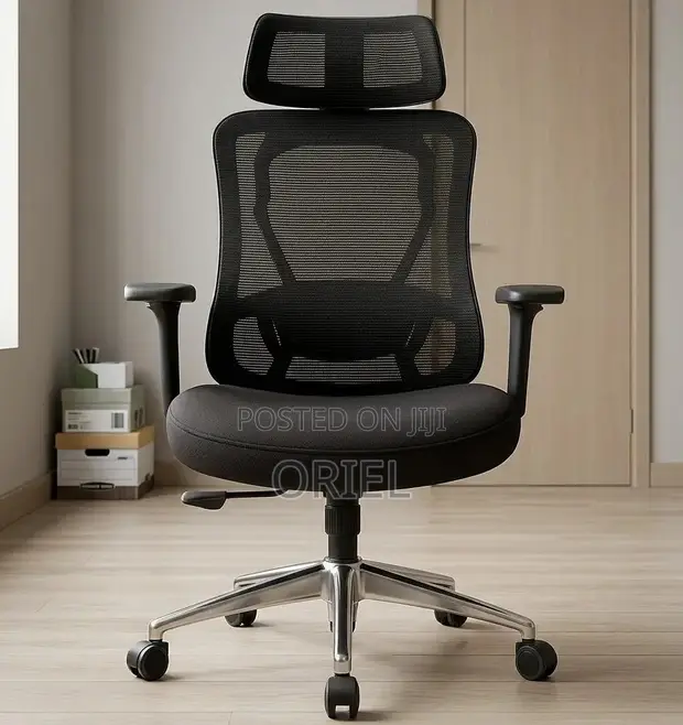 Kiti cha Ofisi cha Mesh chenye Mgongo Mrefu cha Ergonomic - 1