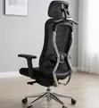 Kiti cha Ofisi cha Mesh chenye Mgongo Mrefu cha Ergonomic - 2