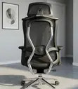 Kiti cha Ofisi cha Mesh chenye Mgongo Mrefu cha Ergonomic - 5