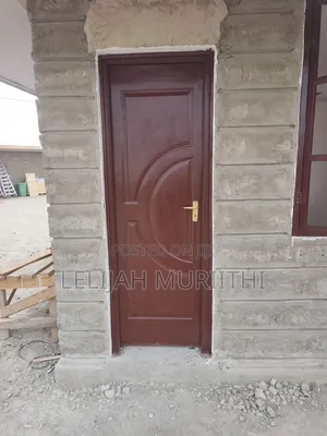 Brand New Single Wood Front Door - Brown