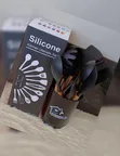 12-Piece Black Silicone Kitchen Spoon Set - 1